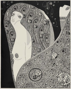 Opium Dream. Art Nouveau erotic illustration