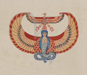 Egyptian Goddess Illustration by Georges Barbier. Fine art print 