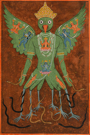 Garuda. Indian Tantric Painting. Fine Art Print  