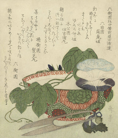 Japanese Bowl with Bindweed. Fine Art Print