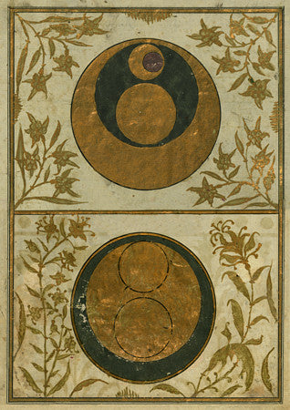 The Orbits of Venus and the Sun. Ottoman Turkish paintings. Fine art print