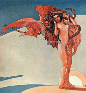 Medusua. Mythical Gorgon Woman