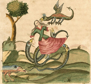 Woman with dragons and serpents from the Clavis Artis