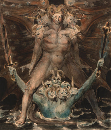 The Great Red Dragon and the Beast from the Sea by William Blake 