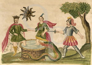 Alchemy Illustration from the Clavis Artis by Zoroaster