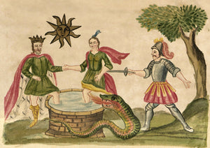 Alchemy Illustration from the Clavis Artis by Zoroaster