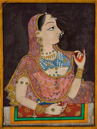 Painting of an Indian Princess. Fine art print