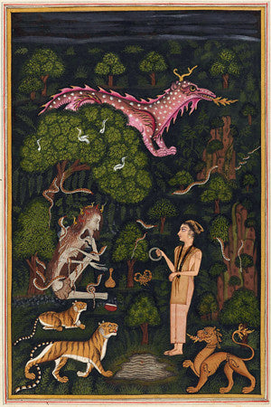 Prince Manohar and the Magic Ring from the Gulshan-i 'Ishq (Rose Garden of Love) by Indian Sufi poet Nusrati