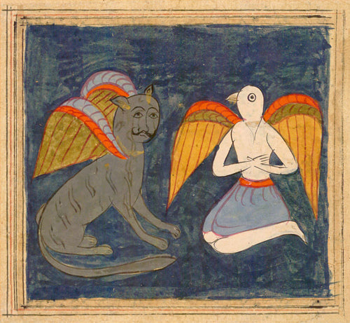 Painting of angels from a Persian manuscript