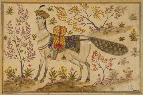 Indian painting of a Buraq