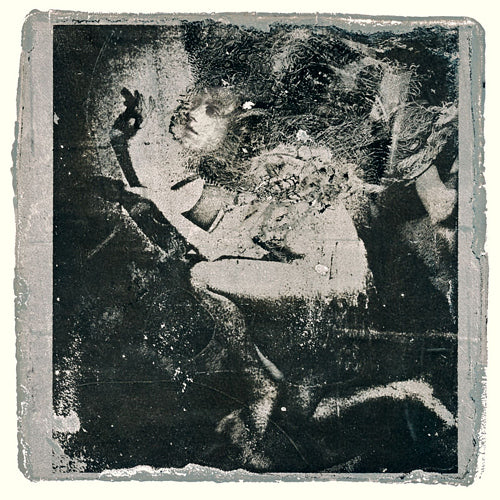 Medusa Gaze. Original mixed media monotype collage