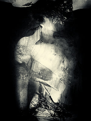 Transience. Dark Surreal dream figure. Original artwork