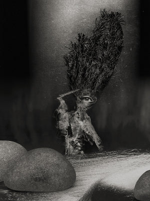 Rubicon - original surreal mixed media collage