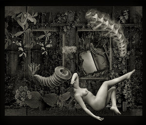 Where Our Dream Follows Her. Original surreal collage