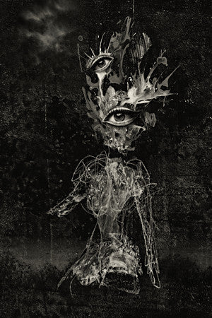 Second Sight. Deep Fix to Ganymede. Original Surreal Collage