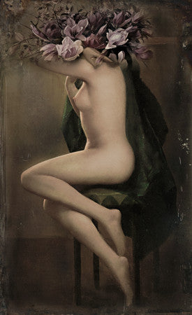 She Wears Spring. Original collage