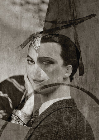 Beside Myself. Orignal collage