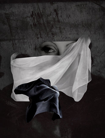 Mischief. Original surreal collage. 