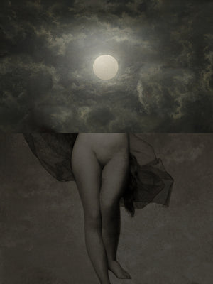 Pandeia. Pagan Moon Goodess. Original Collage.  Fine Art Print