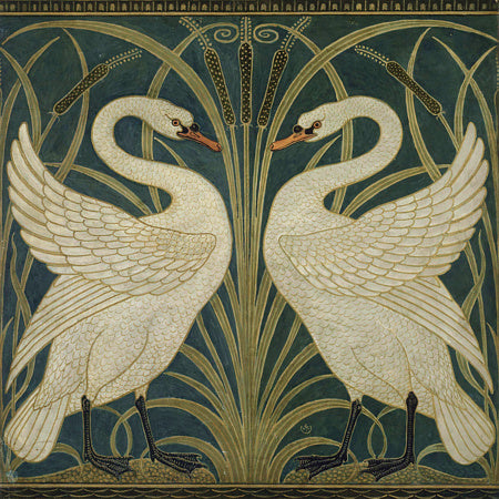 Swans, Rush and Iris by Walter Crane