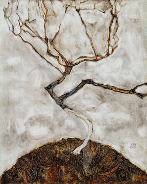Tree in Late Autumn painting by Egon Schiele