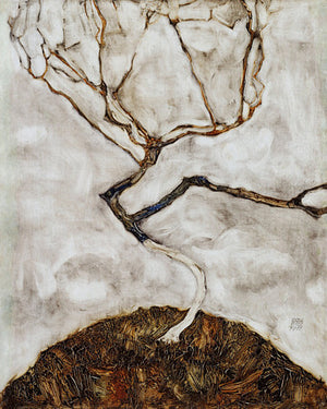 Tree in Late Autumn painting by Egon Schiele. Fine art print 