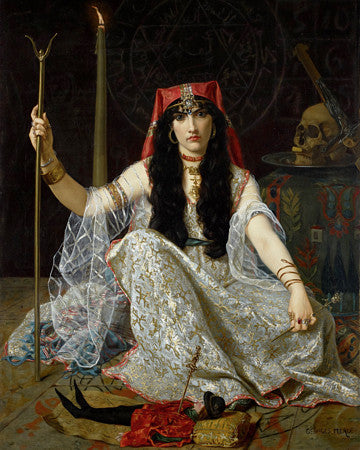 The Sorceress painting by Georges Merle. Fine art print 
