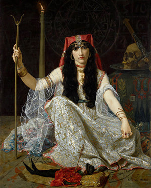 The Sorceress painting by Georges Merle. Fine art print 