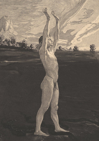 And Yet etching, from the series 'On Death' by Max Klinger. Fine art print
