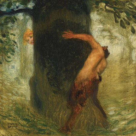 Tease by Franz von Stuck. Mythological painting. Fine art print 