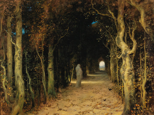 Lady Absinthe (Avenus of Sighs) by Ferdinand Keller. Fine art print 