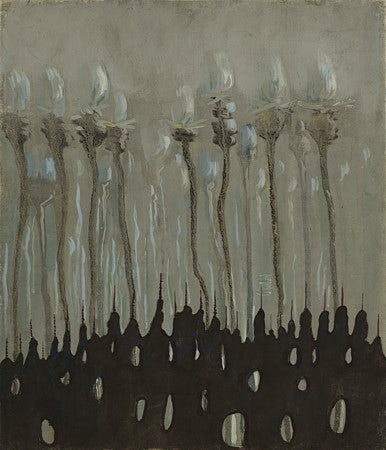 Flowers, painting by Mikalojus Konstantinas Ciurlionis. Fine art print 