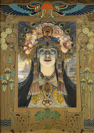 Salammbo. Art Nouveau painting. Fine art print