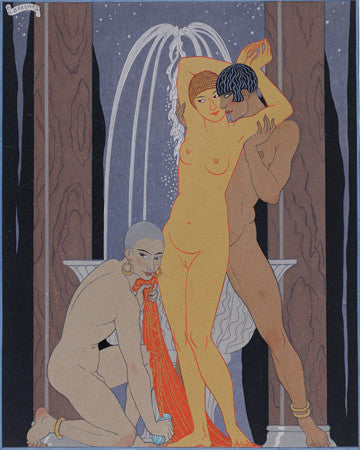 Les Vies Imaginaires by Georges Barbier. Exotic nudes. Fine art print 