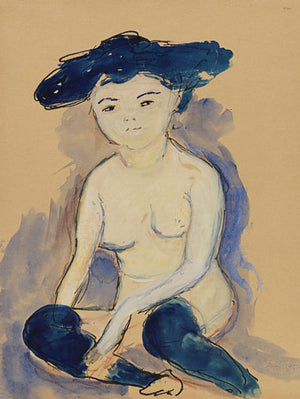 Portrait of Helene by Marianne von Werefkin. Female expressionist nude