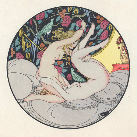 Les Délassements d'Éros by Gerda Wegener. Lesbian erotica. Fine art print