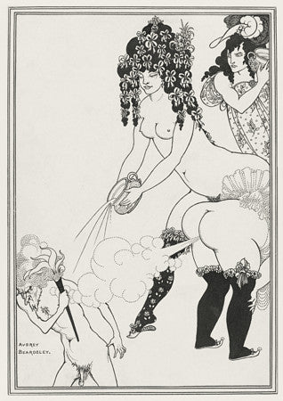 Lysistrata Defending the Acropolis  by Aubrey Beardsley. Fine art print