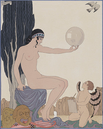 The Muse of History by Georges Barbier. Fine art print