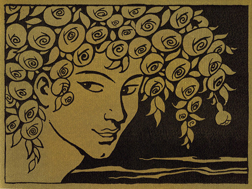 Blooming Youth by Georges Barbier for Le Cantique des Cantiques. Fine art print