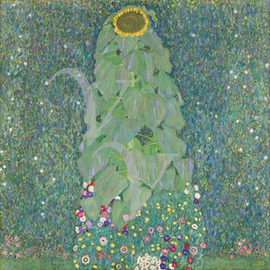 The Sunflower by by Gustav Klimt. Art Nouveau garden. Fine art print