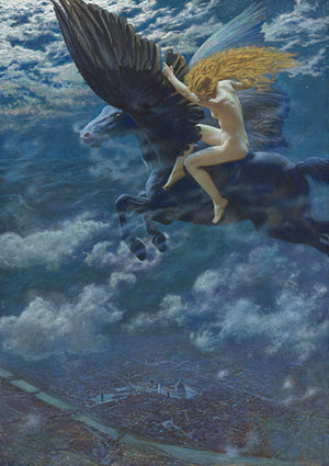 Dream Idyll (A Valkyrie) painting by Edward Robert Hughes