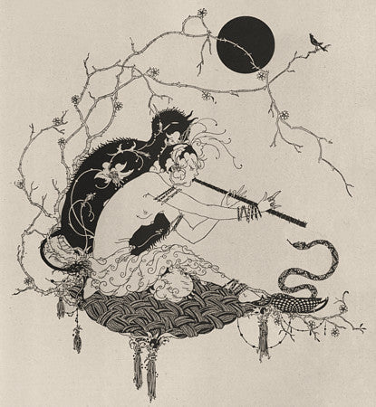 The Devil's Muse. Exotic woman playing music 