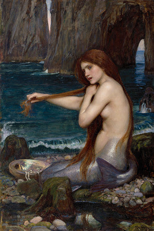 A Mermaid, painting by John William Waterhouse