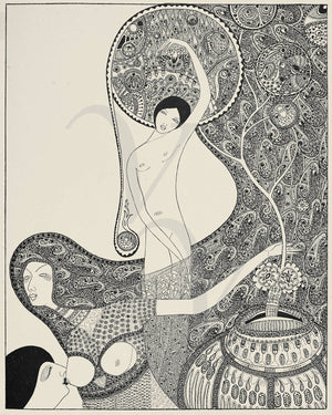 OPium Dreams. Art Nouveau erotic Illustration
