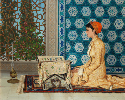 Young Woman Reading by Osman Hamdi Bey