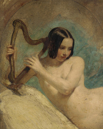 Terpsichore by William Edward Frost. Muse of lyric poetry and dancing