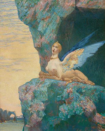 The Chimera's Despair by Andre Seon. Fine Art Print