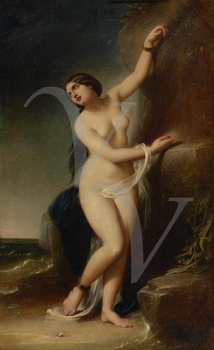 Andromeda Painting. Greek Mythology. Fine Art Print 