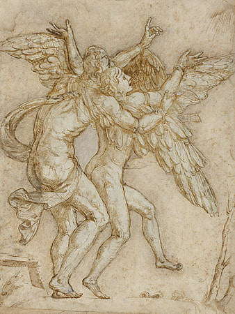 Daedalus and Icarus. Fine art print 