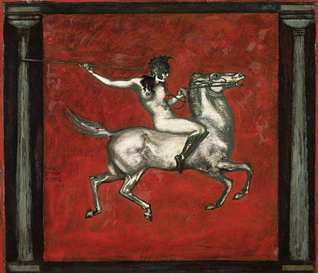 Amazon warrior woman by Franz von Stuck. Fine art print 